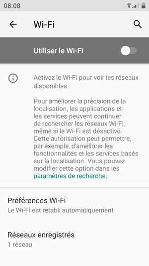 Activer le Utiliser le Wi-Fi