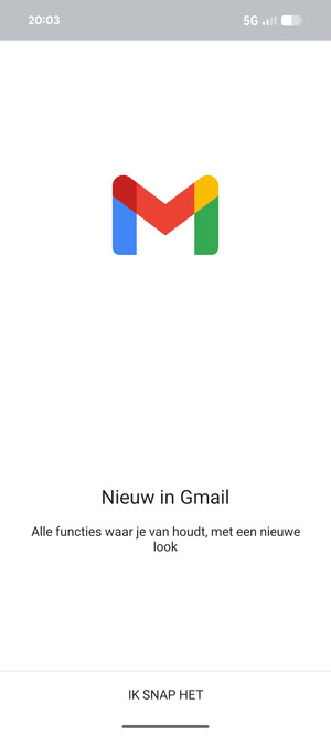 Selecteer IK SNAP HET