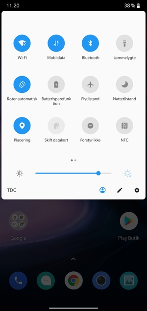 Slå Wi-Fi og Bluetooth fra