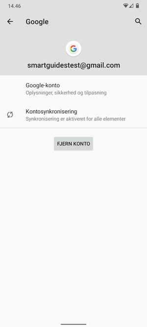 Vælg Kontosynkronisering