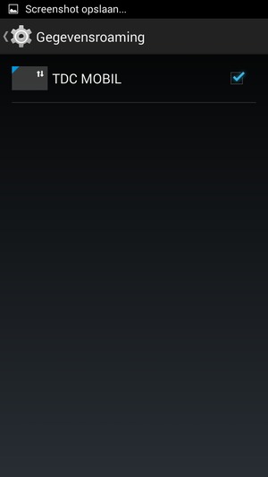 Schakel Data roaming in of uit