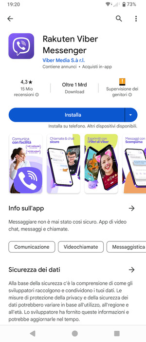 Seleziona Installa