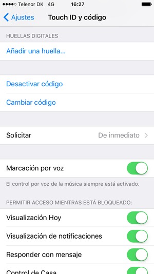 Seleccione Cambiar código