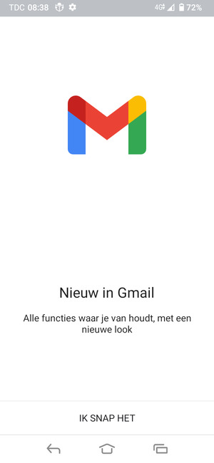 Selecteer IK SNAP HET