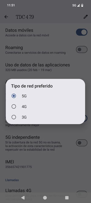 Seleccione la opción deseada