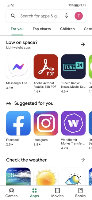 Select the Search bar
