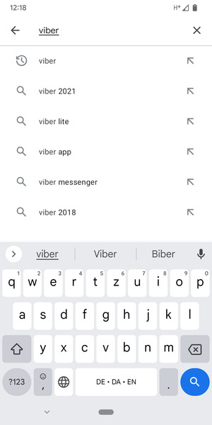 Geben Sie den Namen der App ein und wählen Sie Suchen