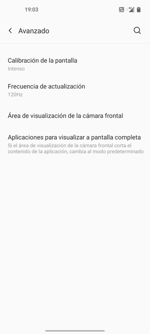 Seleccione Frecuencia de actualización