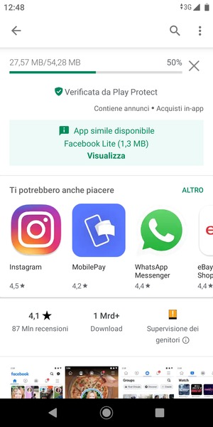 Attendi il completamento del processo di installazione