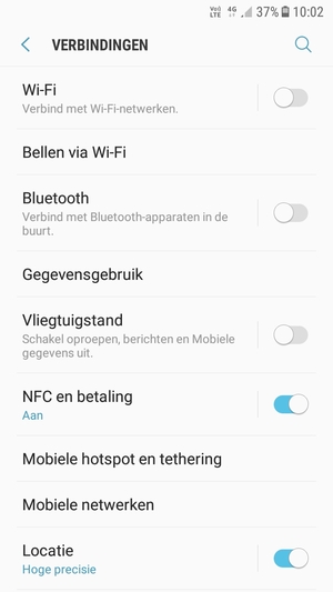 Selecteer Mobiele netwerken