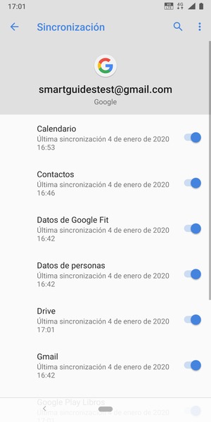 Asegúrese de haber seleccionado Contactos