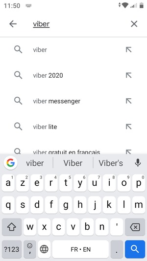 Saisissez le nom de l'appli et sélectionnez Rechercher