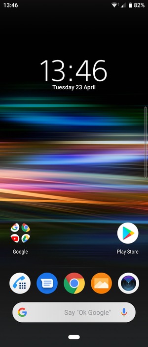 To copy your contacts from the SIM card, return to the Home screen