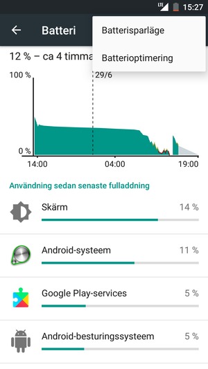 Välj Batterisparläge