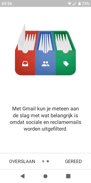 Selecteer GEREED