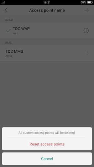 Select Reset access points