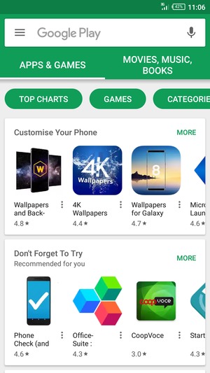 Select the Search bar