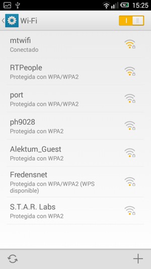 Ahora está conectado a la red Wi-Fi