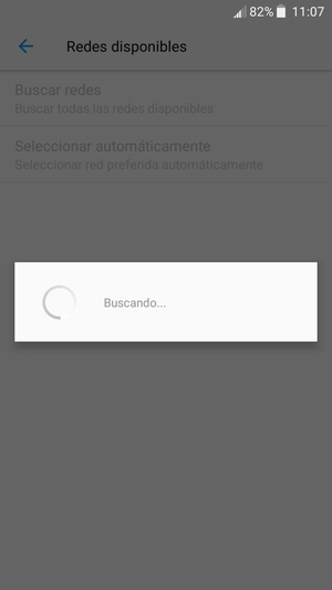 Espere a que la búsqueda termine