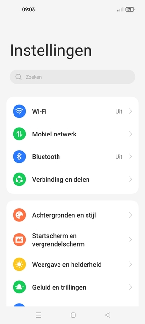 Selecteer Mobiel netwerk