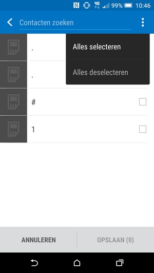 Selecteer Alles selecteren