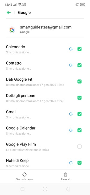 Le tue informazioni verranno sincronizzate