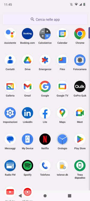 Seleziona Impostazioni