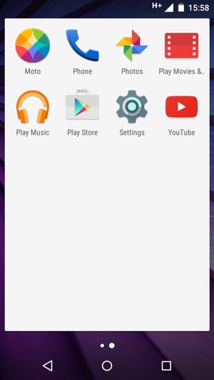 Scroll to  and select Settings