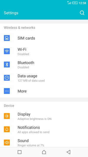 Select Wi-Fi