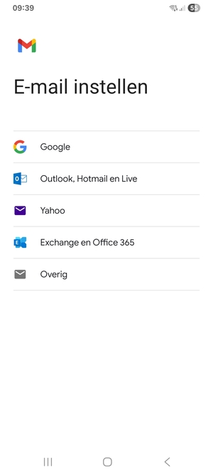 Selecteer Google