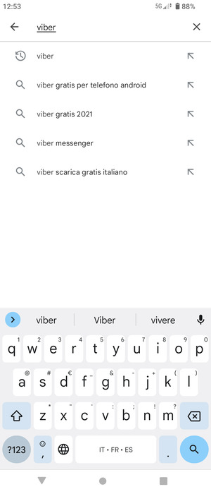 Inserisci il nome dell'app e seleziona Ricerca