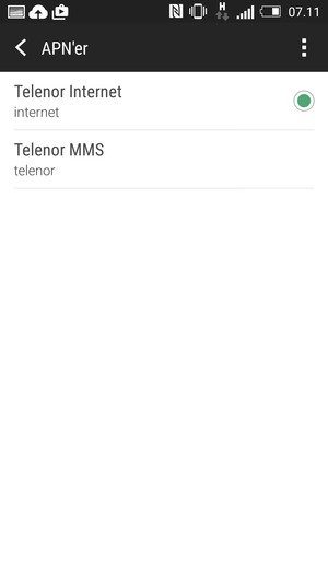 Din telefon er nu sat op til MMS
