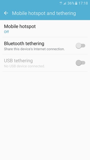 Select Mobile hotspot