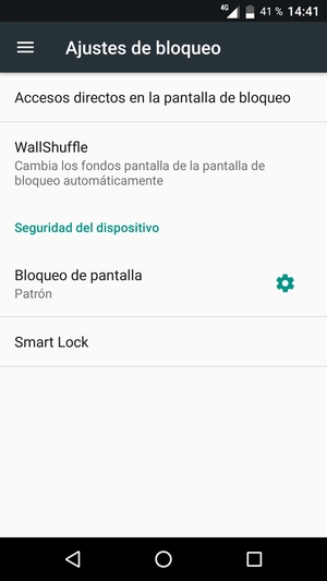 El teléfono ha sido asegurado con un bloqueo de pantalla