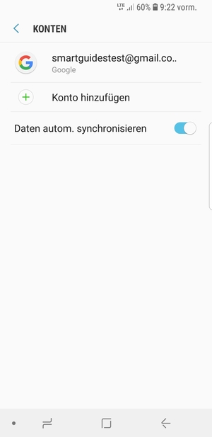 Wählen Sie Google
