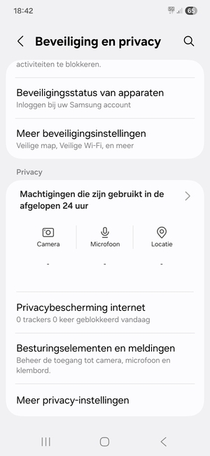 Scroll naar en selecteer Meer beveiligingsinstellingen