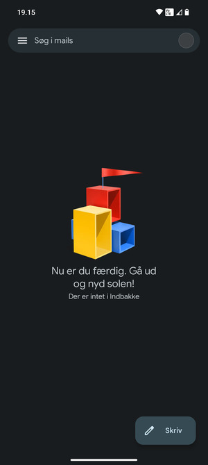 Din konto er klar til brug