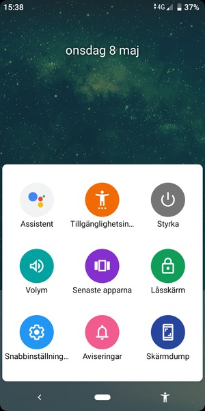 Välj Senaste apparna