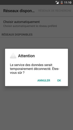 Sélectionnez OK