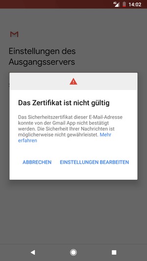 Wählen Sie EINSTELLUNGEN BEARBEITEN