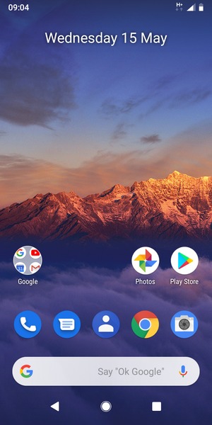 Swipe up