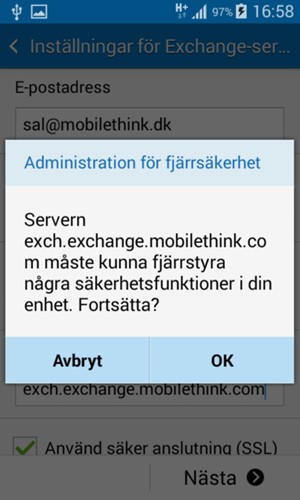 Välj OK