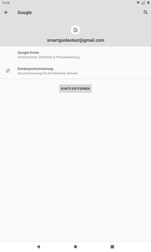 Wählen Sie Kontosynchronisierung