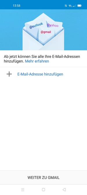 Wählen Sie E-Mail-Adresse hinzufügen