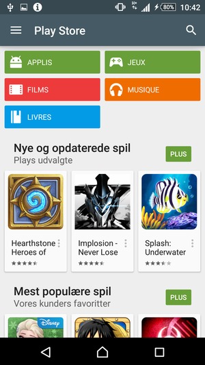 Sélectionnez le bouton de Recherche