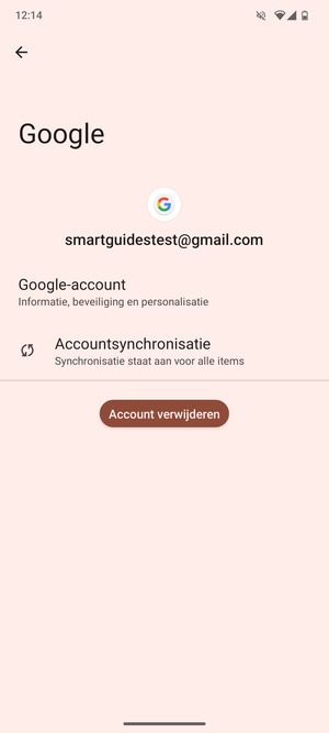 Selecteer Accountsynchronisatie