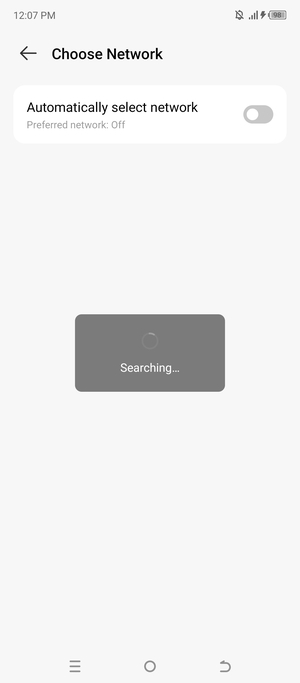 Wait for the search to finish