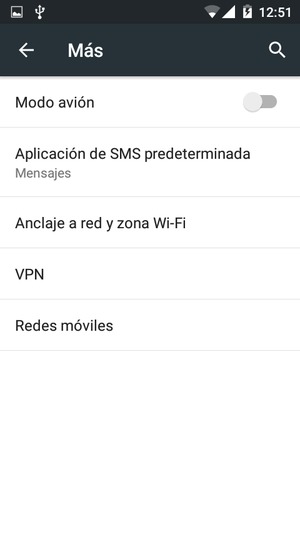 Seleccione Anclaje a red y zona Wi-Fi