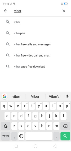 Enter the app name and select Search
