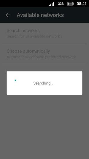 Wait for the search to finish